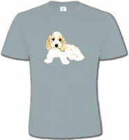 Cocker chiot blanc (F)